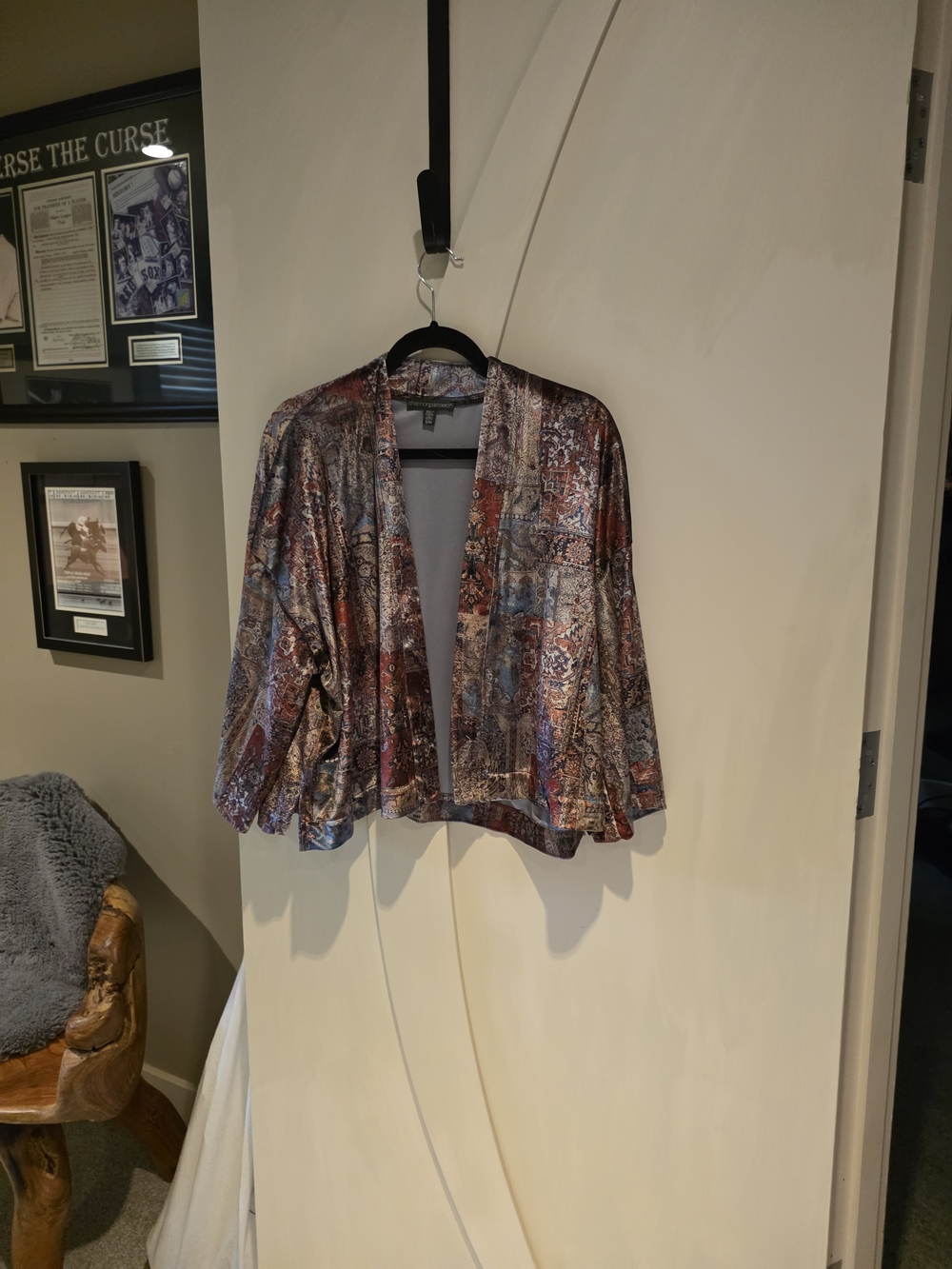 Shannon Passaro Patchwork-Print Open-Front Blazer - Multi